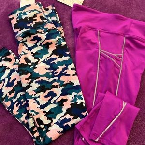 Fabletics high waisted printed workout pants